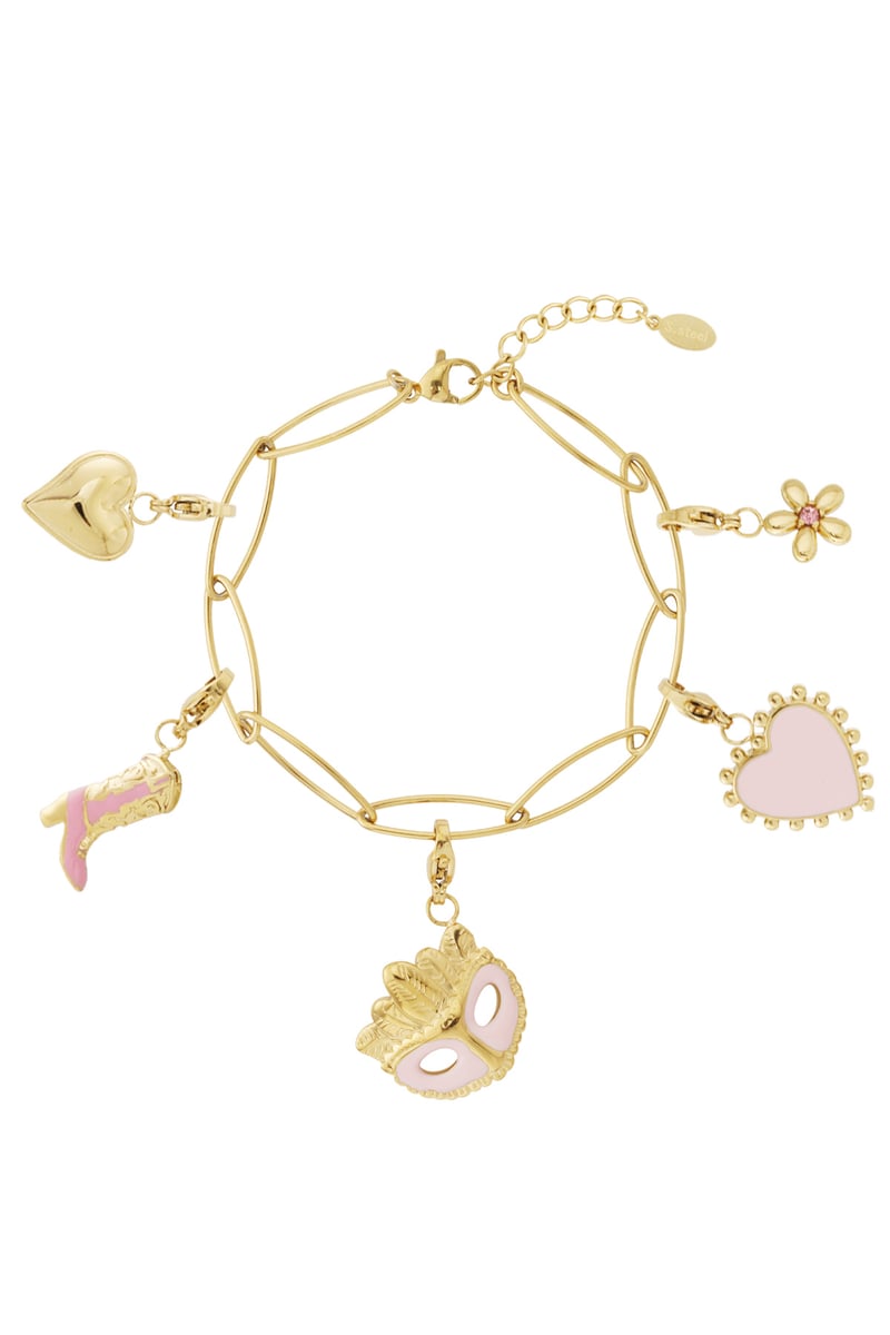 DIY Charm Bracelet – „Pink Masquerade Edition“