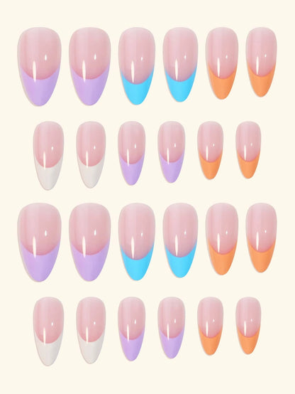 Kunstnägel Set French pastell