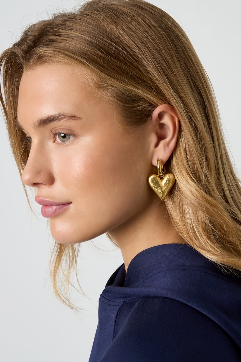 Drop Earrings Heart Daily Daily Simple Series Women's jewelry