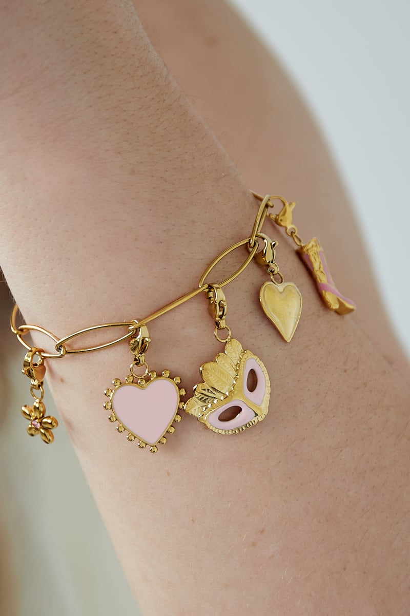 DIY Charm Bracelet – „Pink Masquerade Edition“