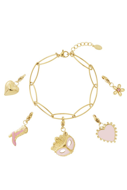 DIY Charm Bracelet – „Pink Masquerade Edition“