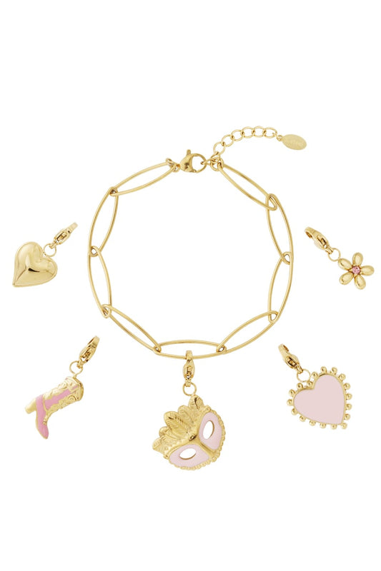 DIY Charm Bracelet – „Pink Masquerade Edition“