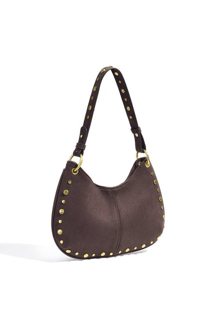 Studded Suede Bag
