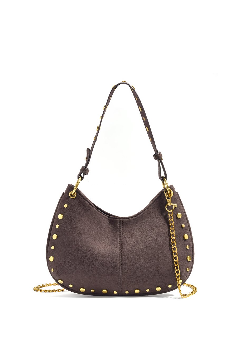 Studded Suede Bag