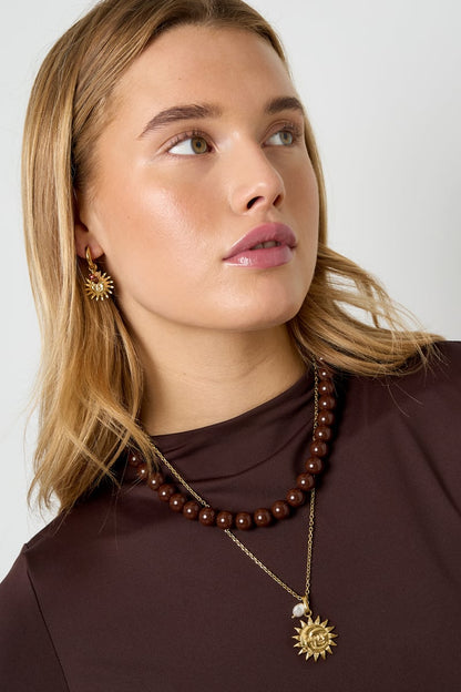 Pendant necklaces sun Casual Daily Simple Series Women's jewelry