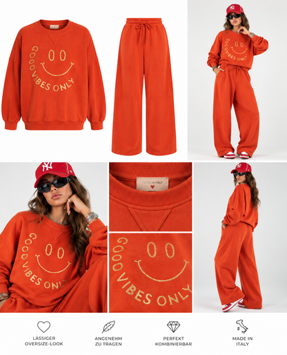 GOOD VIBES ONLY – Oversize 2-Teiler Set